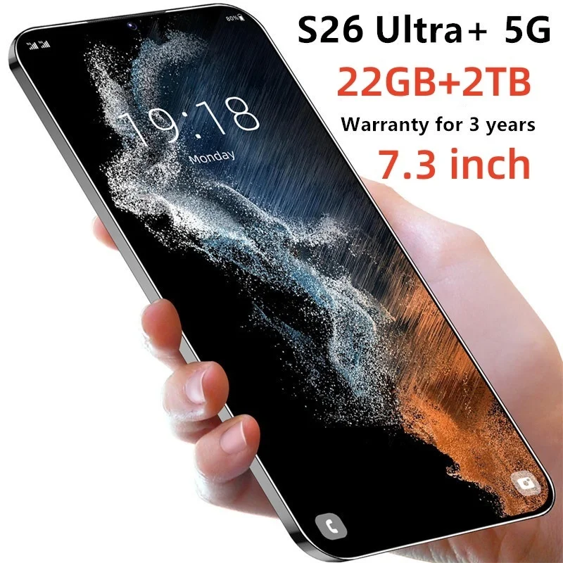 

2026 HOT Pad Tablet PC 7.3 inch HD 4K SMS 26 ultra Android 13 22GB+2TB 7800mAh Battery 4G 5G Dual Sim Card WiFi GPS Google Tab