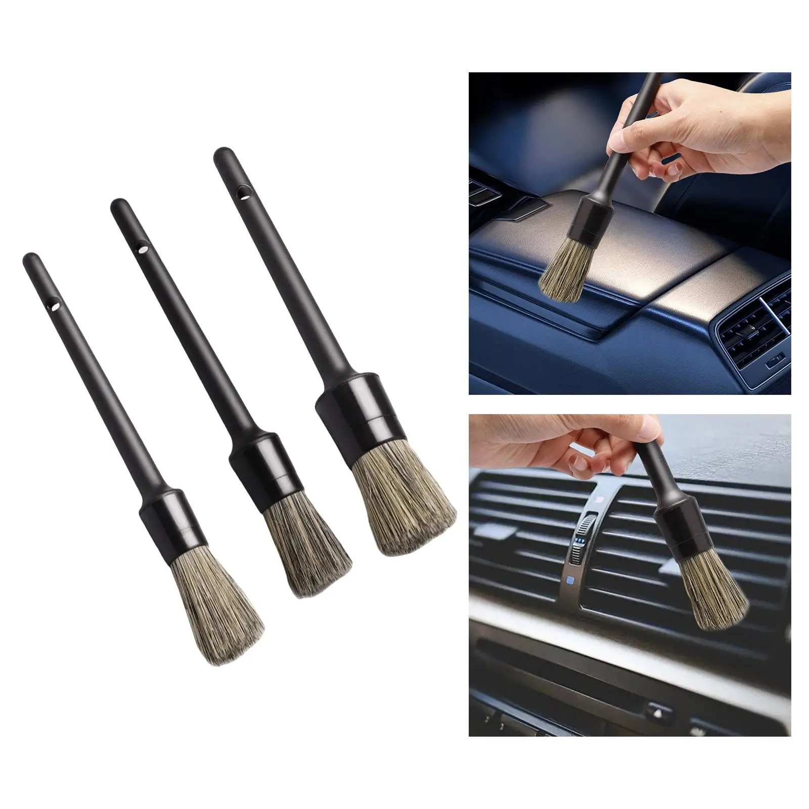 

3Pcs Detailing Brushes for Car Accessory ,Wheels Cleaner Multi Function Auto