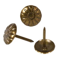 100 Pcs Iron Decorative Thumbtacks Mini Push Pins Retro Sofa Tacks Furniture Nails Home Binding Supplies Mum Thumbtacks Space