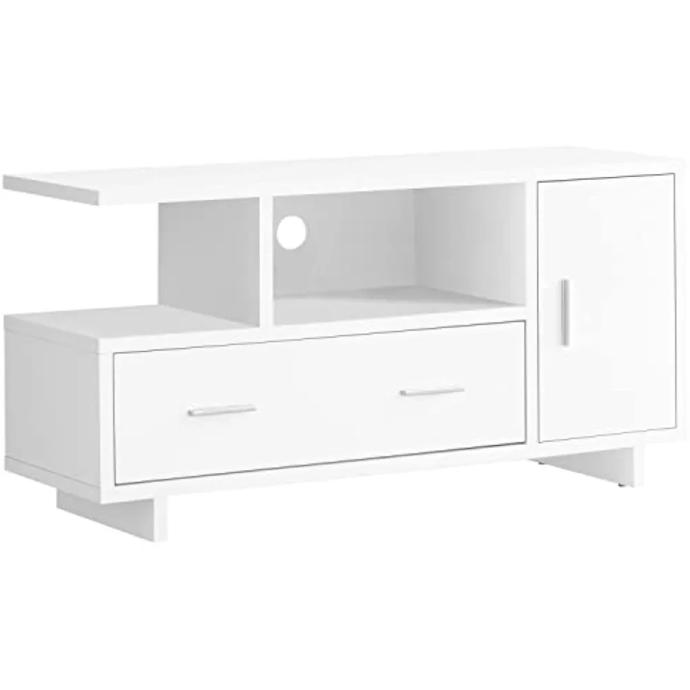 I STAND-Soporte de TV de almacenamiento, 48 L, blanco