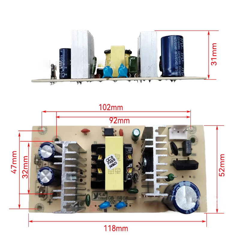 

Car mounted mini refrigerator built-in power board 12V5A plug-in circuit board relay board semiconductor mini refrigerator circu