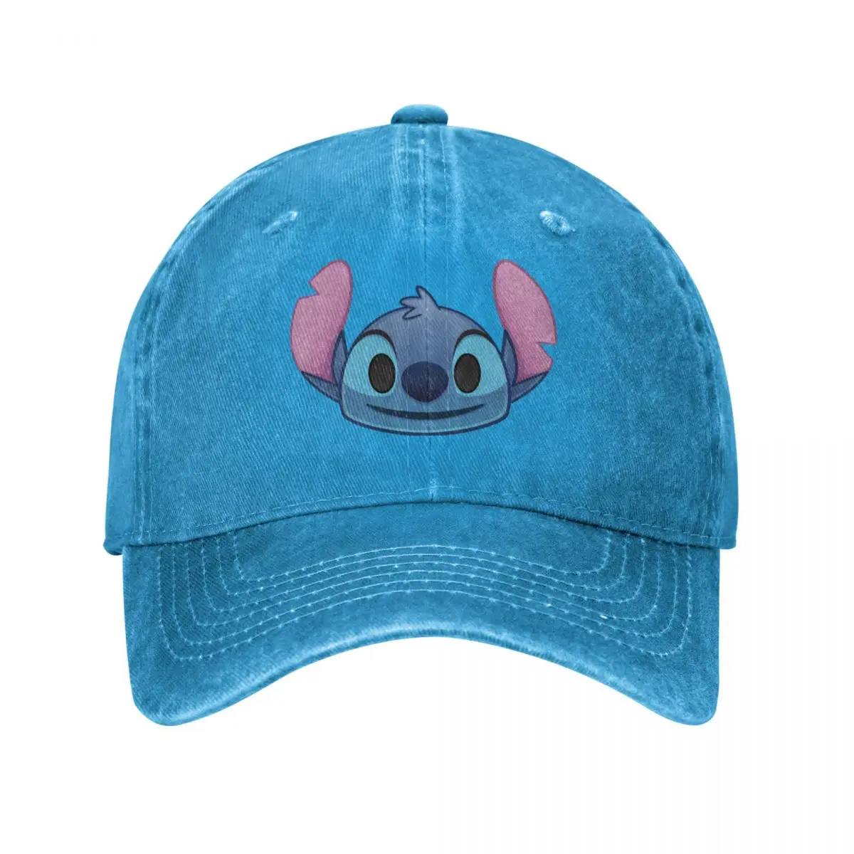 

Vintage Lilo & Stitch Baseball Caps Unisex Style Distressed Washed Headwear Cartoon Outdoor Activities Caps Hat