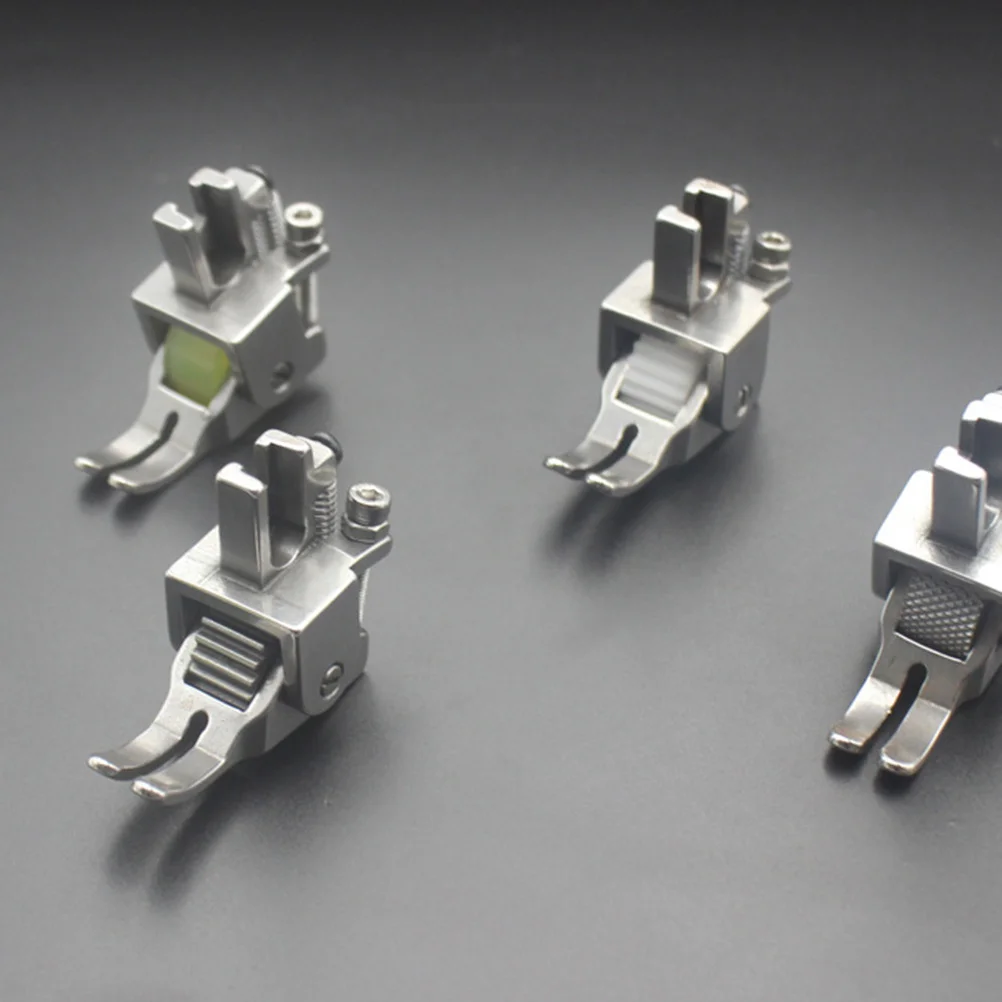 ตีนผีสำหรับเย็บผ้าเนื้อหนา แบบลูกกลิ้งสำหรับงานหนัก อุปกรณ์เย็บตะเข็บเรียบ อุปกรณ์เสริมสำหรับจักรเย็บผ้า