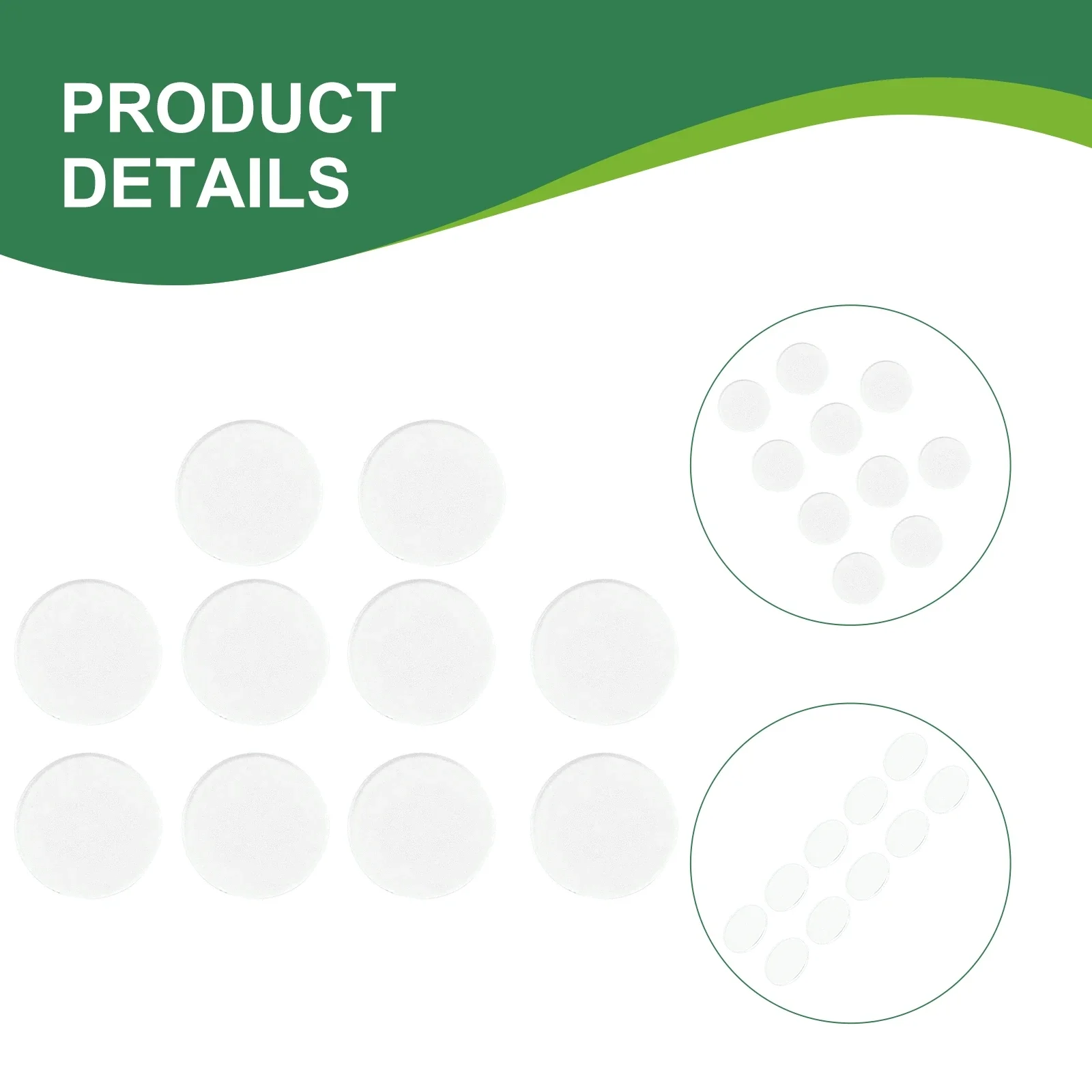 10pcs Billiards Cue Ferrule Pad 14mm Acrylic Transparent Tip Disk Ferrule Protection Pads  Snooker Pole Skin Head Accessories view 5
