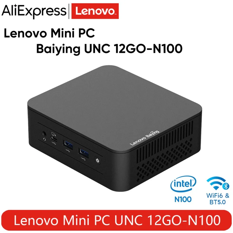 Lenovo BY NUC 12GO Mini PC Intel Alder Lake N100 4 Core 4 Fili 12GB RAM 512GB ROM WiFi 6 BT5.2 Mini PC Computer Desktop