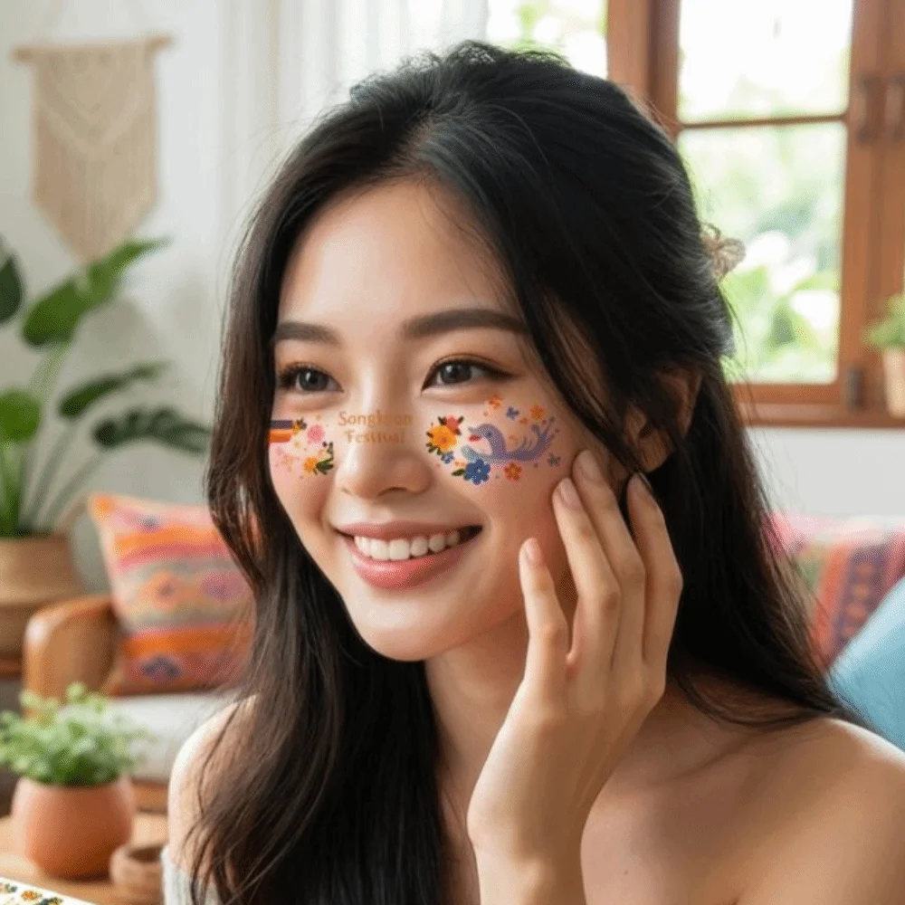 

Waterproof Freckles Blush Stickers Facial Art Long Lasting Face Temporary Tattoos DIY Sparkle Face Tattoo Sticker