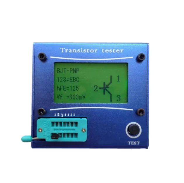 

LCR-T4 Transistor Tester ESR Meter Mega 328 TransistorTester with Blue Case