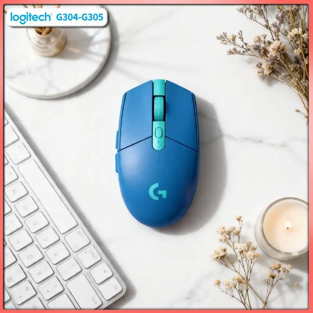 Wireless Logitech G305 Mouse, 12000 DPI HERO Sensor, 6 Programmable Buttons, 250h Battery, PC Mac Gamer Essential Tool Accessor