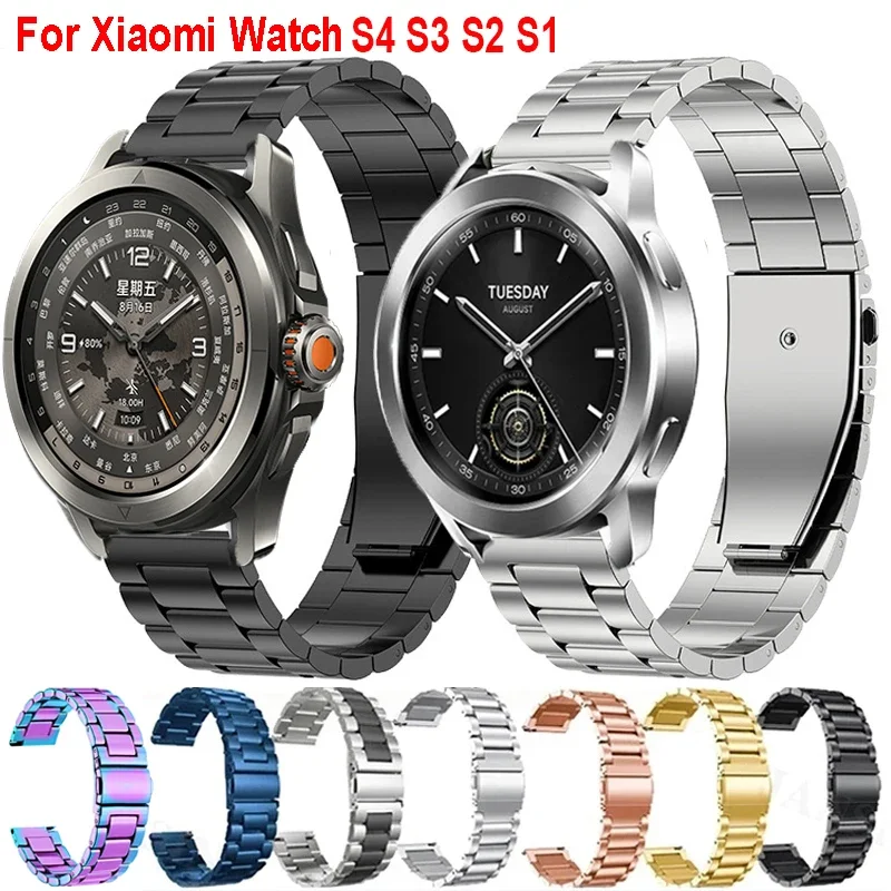 Metal Strap For Xiaomi Watch 2 Pro Mi Watch Color Color2 Stainless Steel Band For Xiaomi Watch S4 S3 S2 S1 Pro 22mm Metal Correa