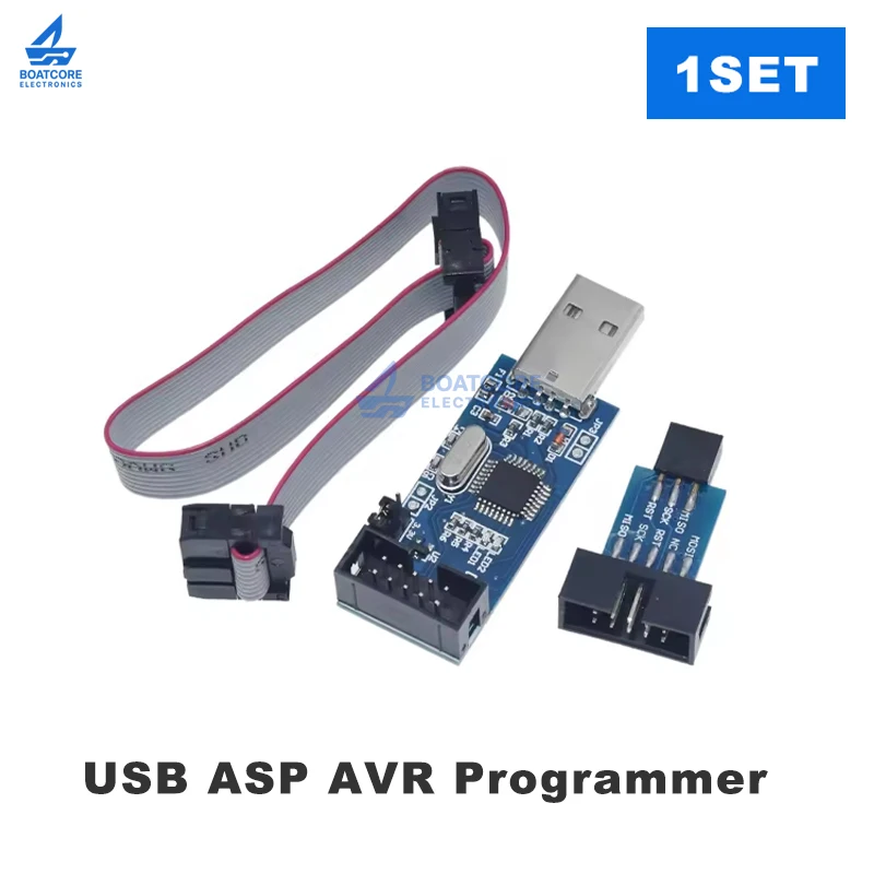1PCS Official USBASP USBISP AVR Programmer ATMEGA8 ATMEGA128 USB ISP ASP Support Win7 64Board