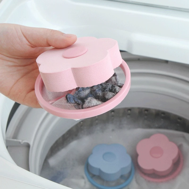 

Laundry Pet Hair Catcher Floating Filter Mesh Washing Machine Clothes Cleaning Ball Reusable Hair Catcher Remover Laundry Tools