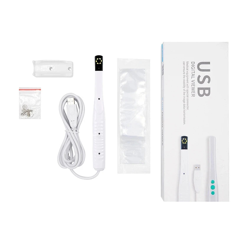 Dental Equipment High Resolution USB Type Endoscope Intra Oral Camera 6 Led Digital Viewer Teeth Inspection Monitor Dentist Tool