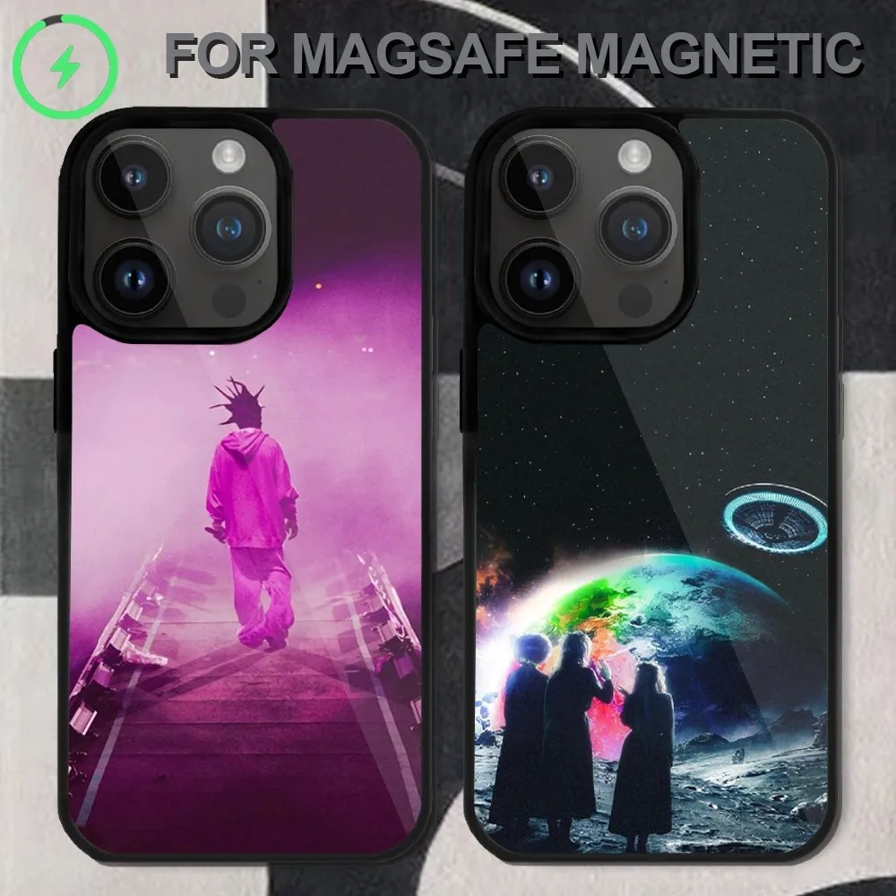 Lil Uzi Vert Rapper  Phone Case  For iPhone 14 13 12 11 15 Pro Max Magsafe Wireless Charge Plus Mini Cover