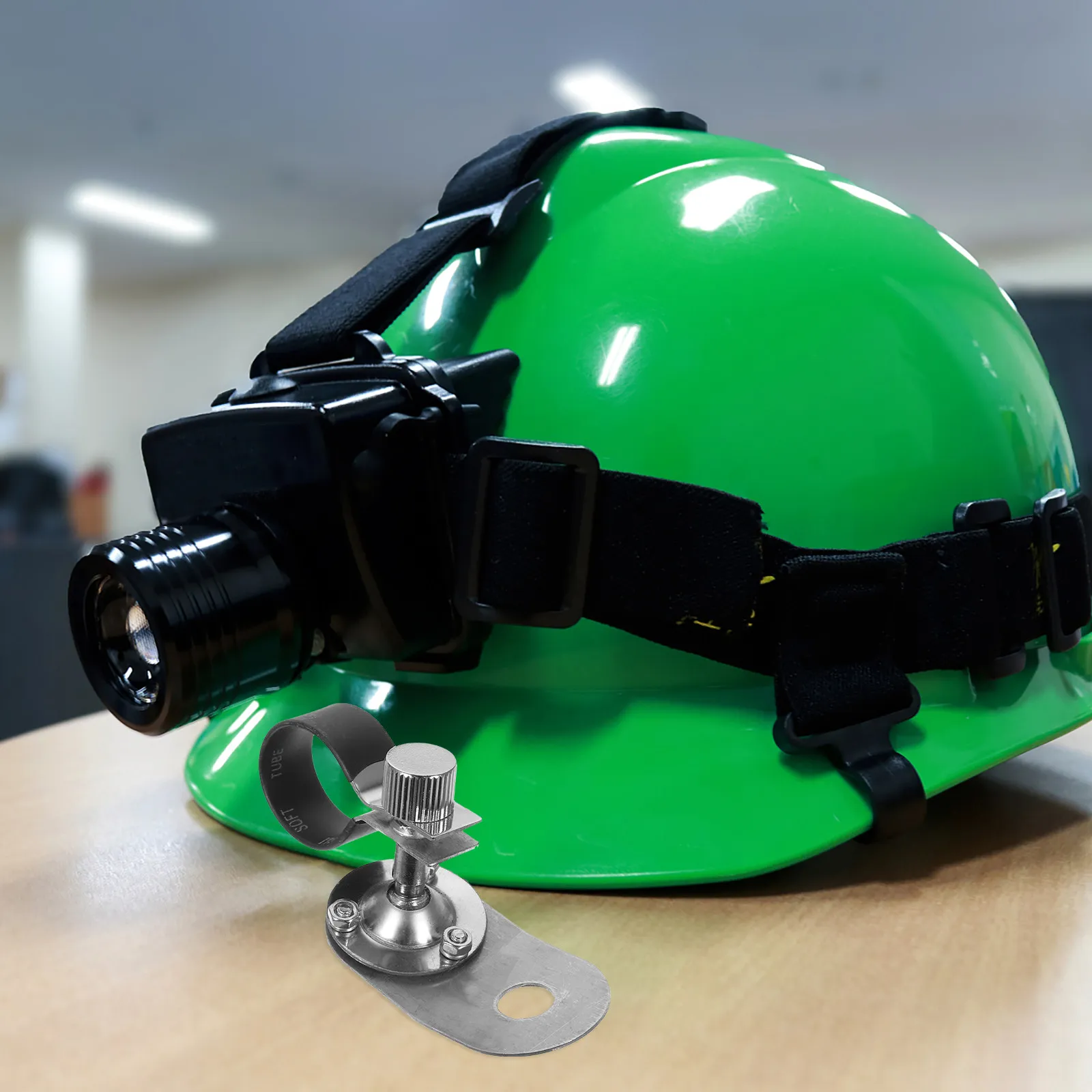 Hard Hat Light Clip 23-24Mm Compatible Headlight Mount Fire Band Easy Installation Hard Hat Light Clip Fire Band