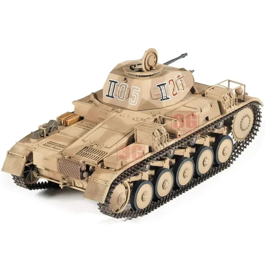 Modèle d'assemblage de l'Académie 1/35 13535 Panzer II Ausf. Kit de modèle de char au champ de bataille F de l'Afrique du Nord