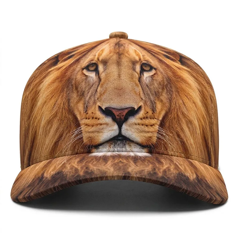 Lion Baseball Caps King Leo Big Cat Roar Mane Pride Gift Hip Hop Hat Trucker Flat Brim Adjustable Fashion Outdoor Unisex Men Cap