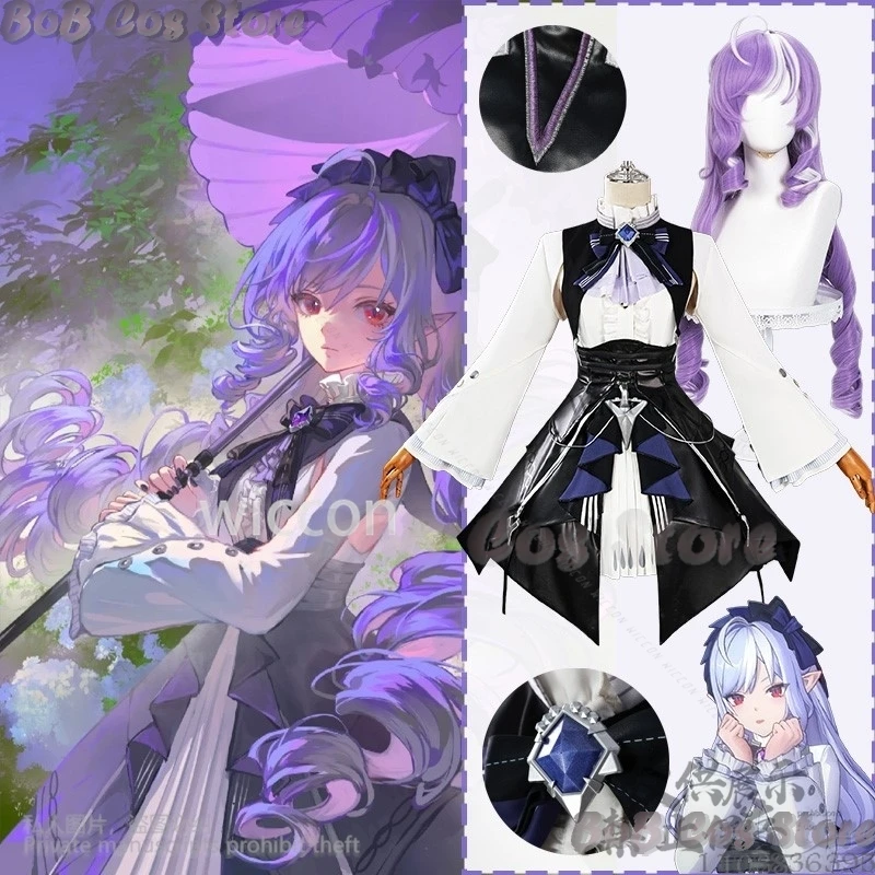 Game Zenless Zone Zero Cosplay Vivian Gothic Lolita Costume Cutecore Jirai Kei Girls Lace Vintage Dress Wig Halloween Customized