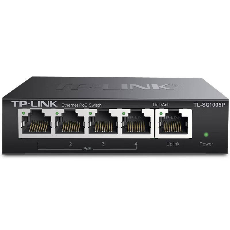 TP-LINK 5-port Gigabit PoE Switch 4-port PoE Unmanaged Switch Monitoring Network Cable Splitter Enterprise-level TL-SG1005P