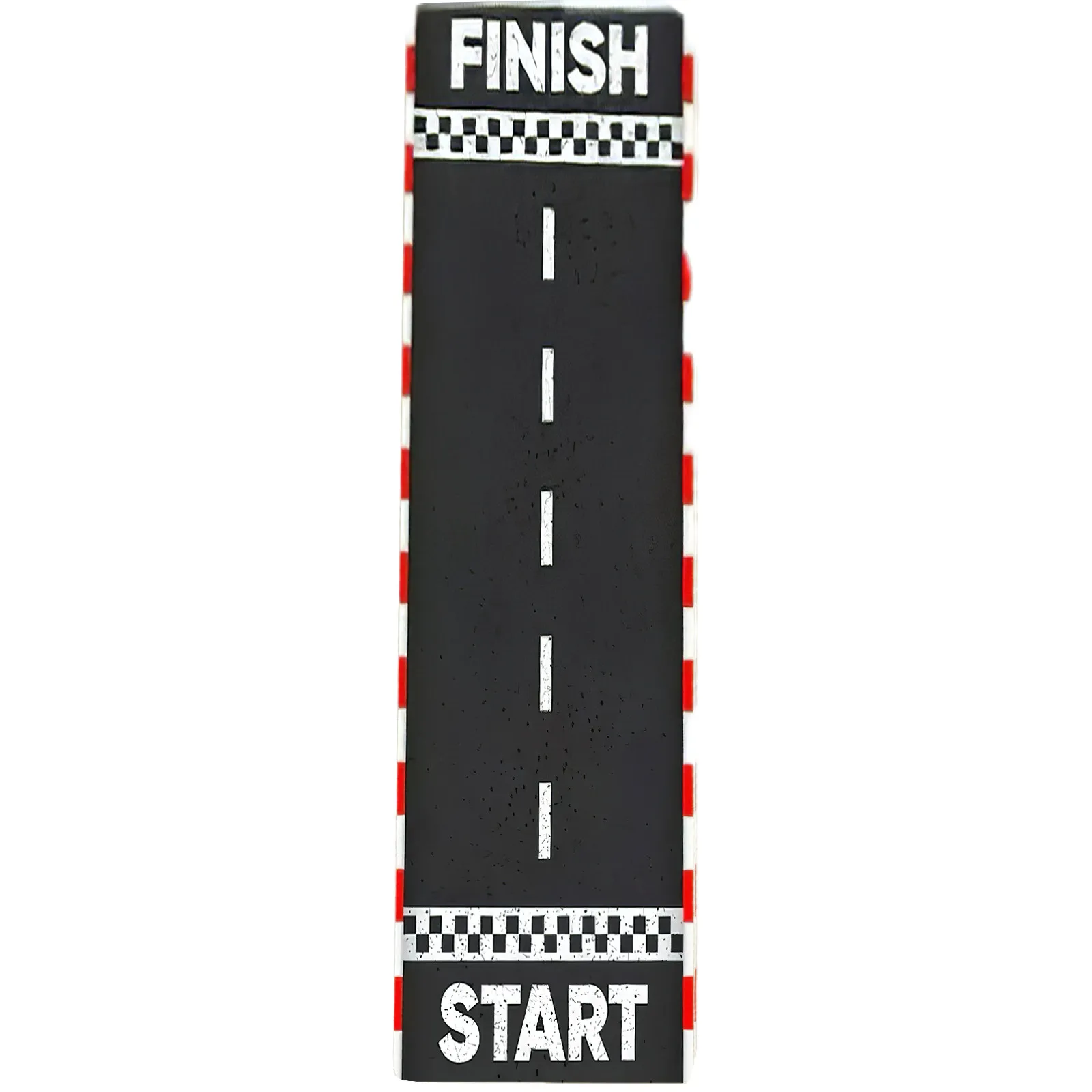 Racing Track Runner Rug Road Carpet Start Finish Line 9.8ft X 23.6inch Quick Dry Water Absorbent Floor Mat Playroom Bedroom