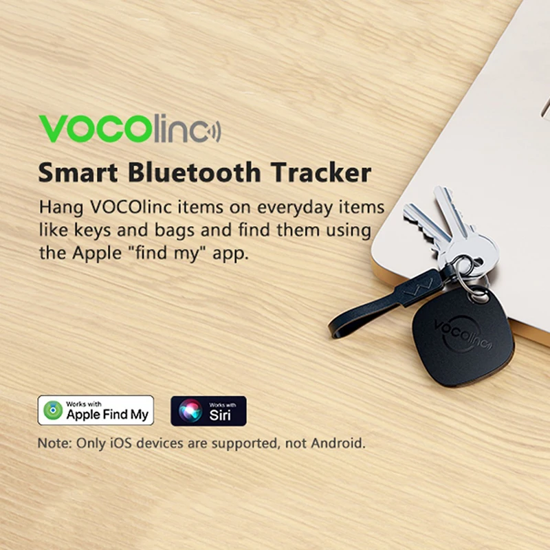 VOCOlinc Locator Mini Smart GPS Tracker Positioning Tag Anti-loss Device For Key Kids Pet Car Finder Work With Apple Find My