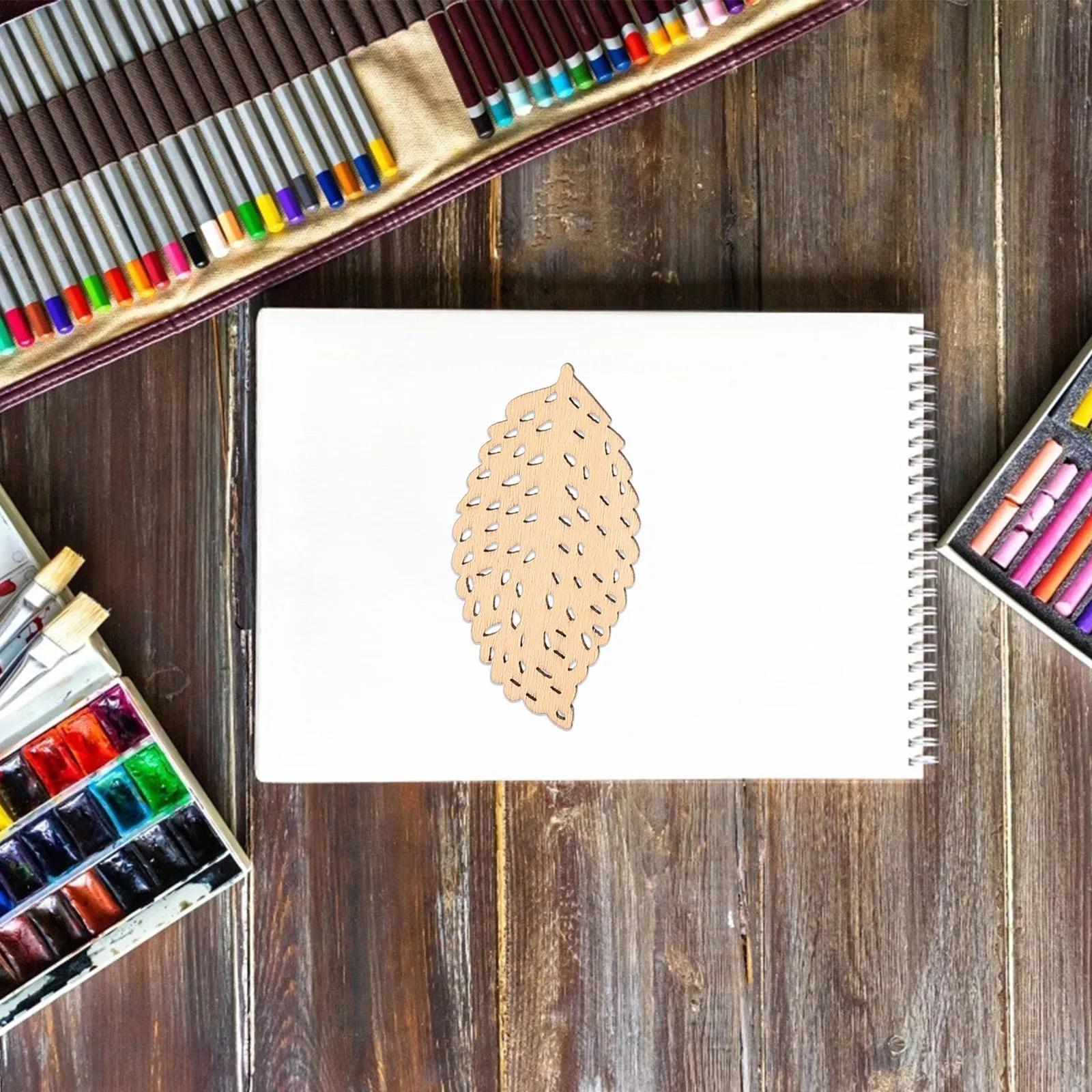 10 pezzi fai da te graffiti fette di legno dipinte a mano artigianali per bambini forniture per pittura trucioli di legno creativi decorazione della casa regalo