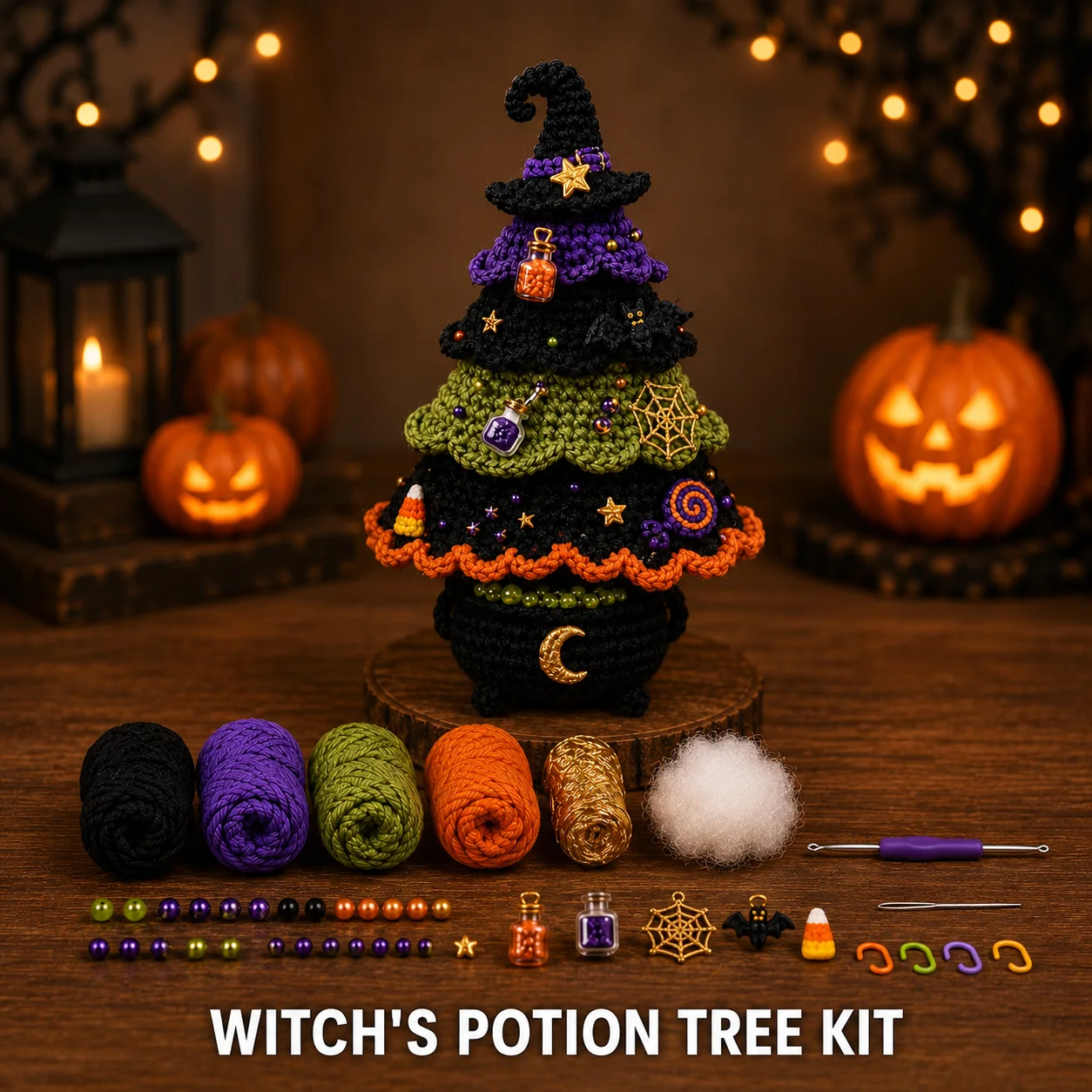 DIY Halloween Crochet Kit for - Yarn Home Decor ulasan dan harga