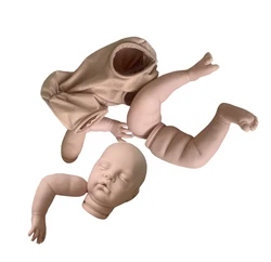 21inch Reborn Doll Kit Ruby Sleeping Newborn Baby Fresh Color Unfinished Doll Parts with Body Handmade Blank Doll Kit