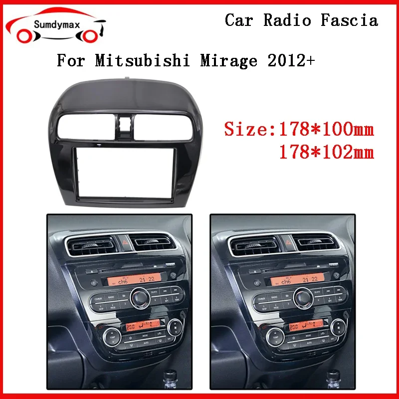 

Автомобильный радиоприемник 2Din для MITSUBISHI Mirage 2012-2017, GPS-приборная панель, установка приборной панели, рамка