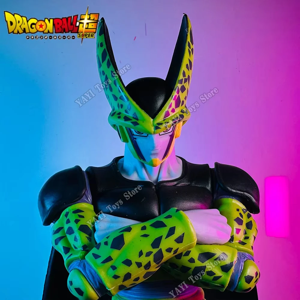 30cm dragon ball z célula anime figura brinquedo forma final dbz super saiyan figuras de ação pvc modelo colecionável brinquedos para crianças presente