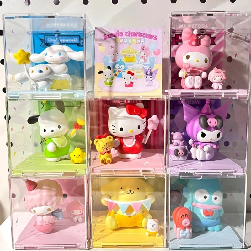 

Genuine Sanrio Joy Song Series Blind Box Cinnamoroll Kuromi My Melody Model Mysterious Surprise Box Anime Guess Statue Toy Gifts