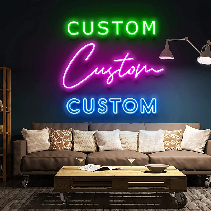 Imagem -04 - Boom Neon Sign Custom Festa Lojas de Varejo Loja Bar Clube Night Light Pop Art Arcade Room Wall Decor Lâmpada Led Presentes Personalizados