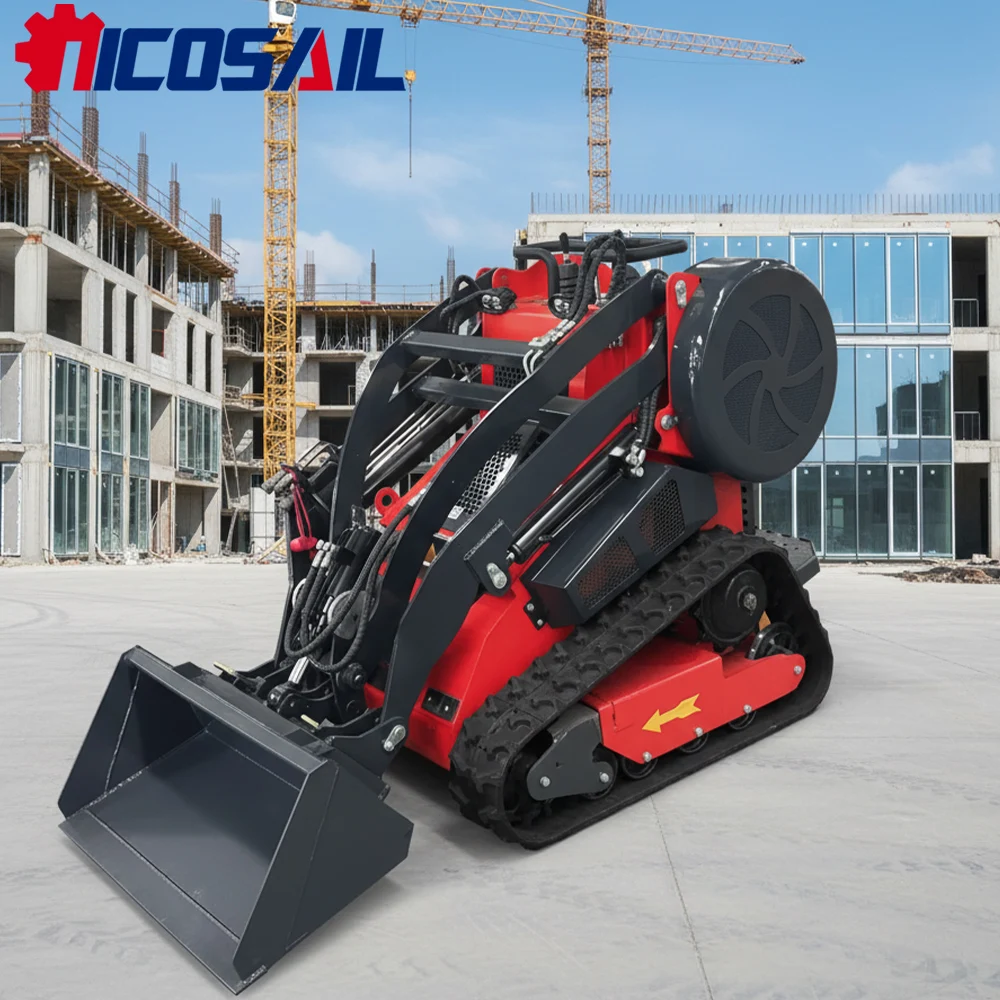 

Custom Track Skid Loader Compact Loader for Agriculture Construction Hydraulic Bucket CE Euro 5 Easy Operation