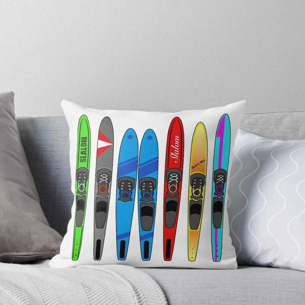 

Rack of Water Skis Throw Pillow Bed pillowcases Throw Pillow Covers pillow