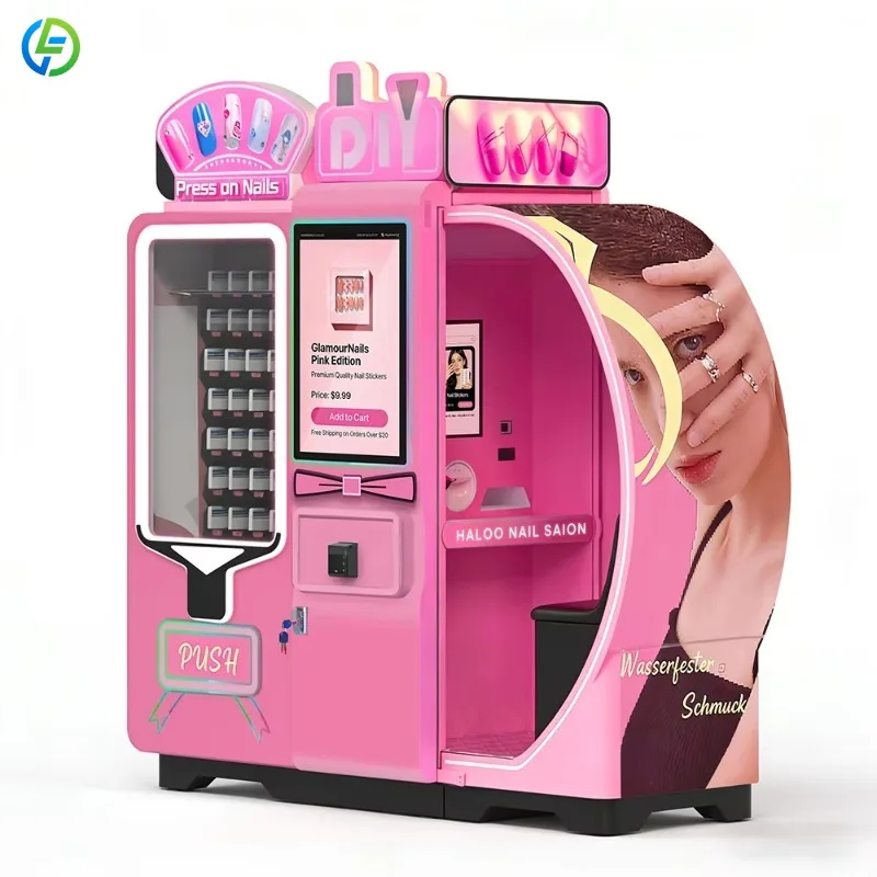 Customized Beauty Kiosk Nails DIY Nail Art 3D Printer Automatic Automatic Nail Art Printing Vending Machine for Mall
