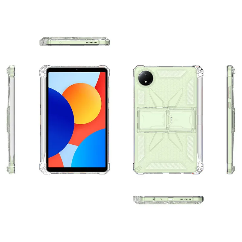 TPU Clear Soft Cover Shell dla Xiaomi Redmi Pad SE 8.7 Pro 12.1 5 6 7 Pro 11'' 12.4'' Wstrząsoodporne etui ochronne na tablet