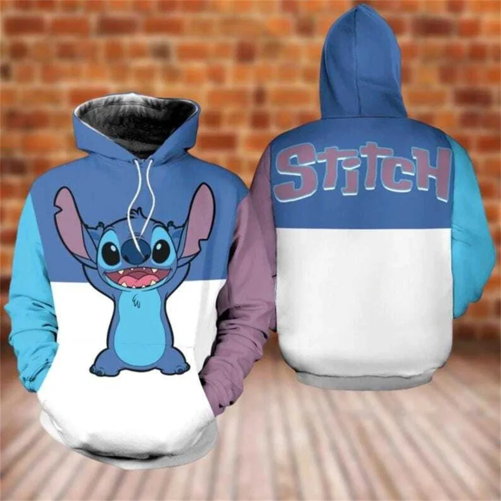 

Милая толстовка с капюшоном Ohana Represents Family Lilo & Stitch, повседневная толстовка с 3D принтом, уличная одежда для мужчин и женщин