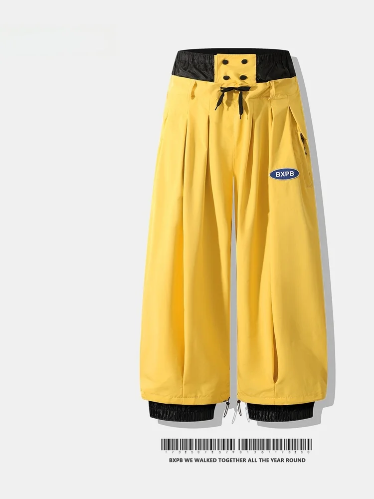 xturtle-ex-snowboard-pants-waterproof-breathable-warm-outdoor-skiing-trousers-men's-women's-single-board-snowboarding