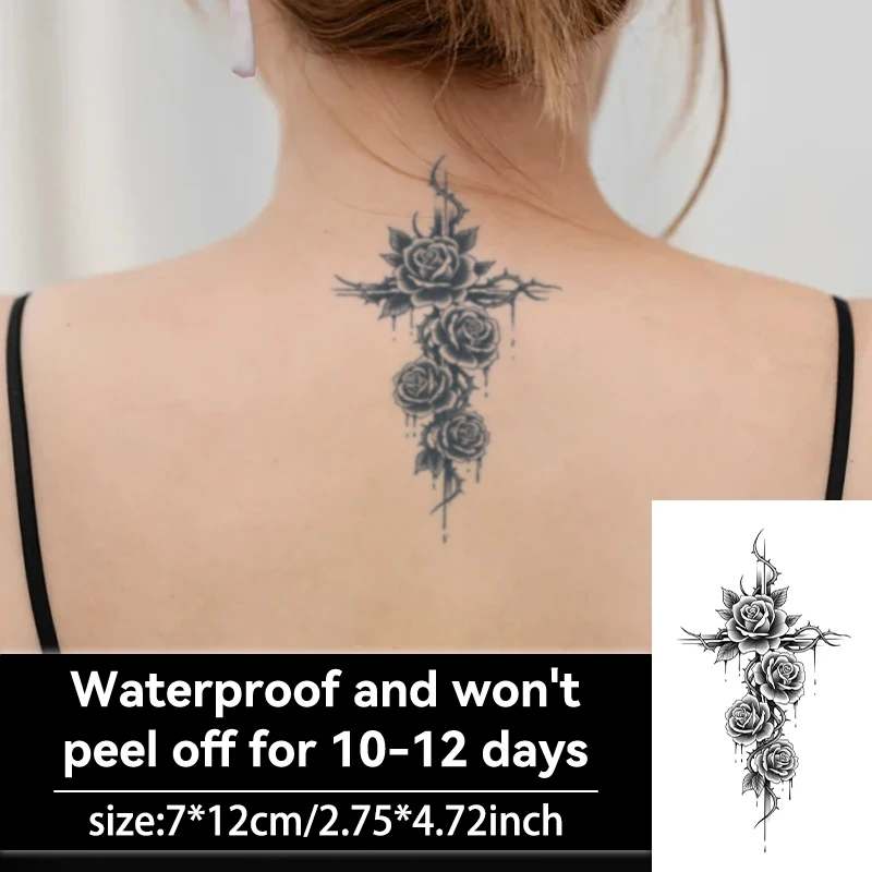 Technology-themed Design with Chip Circuits, 1Pcs Waterproof Temporary Tattoo Stickers.