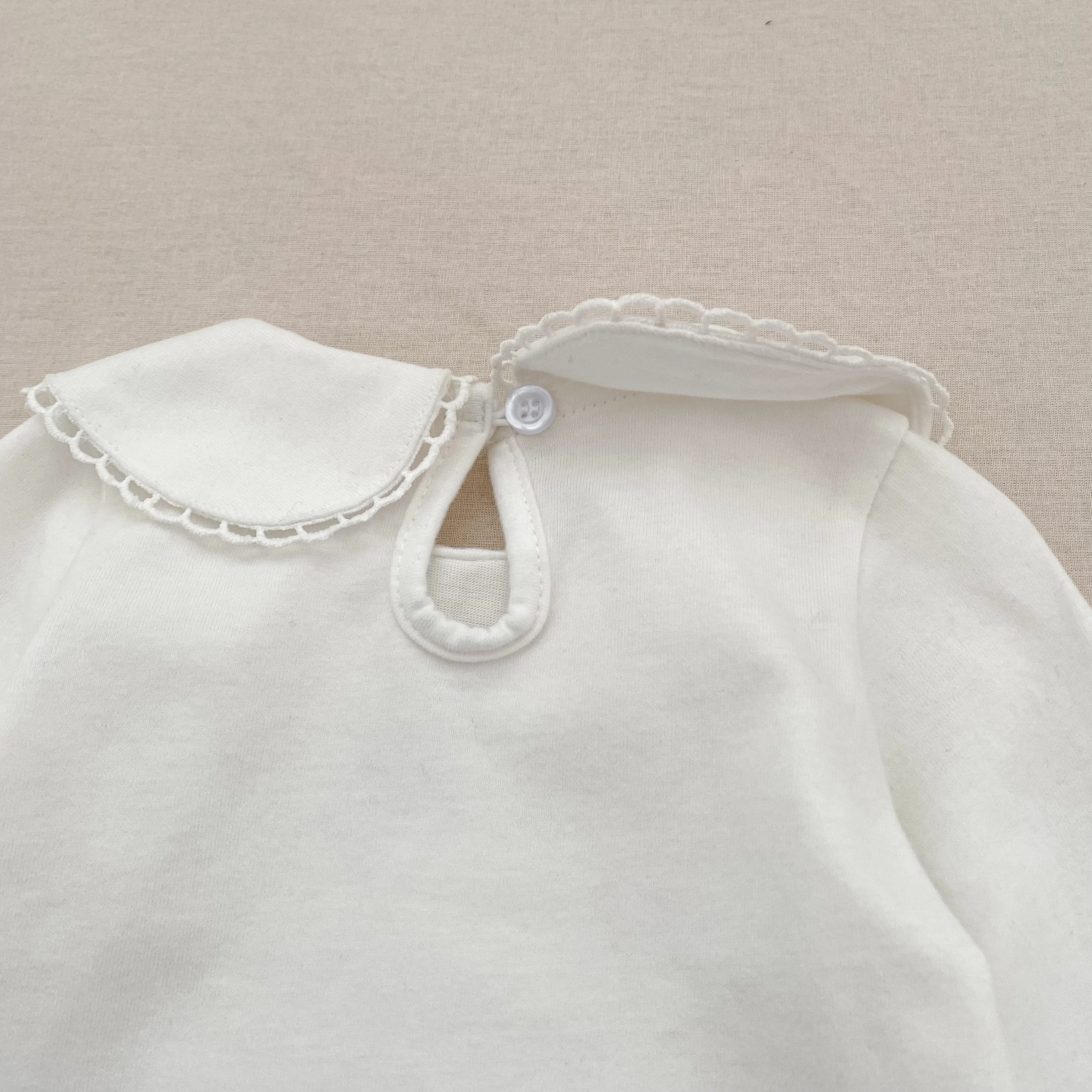 0-24M Herbst Baby Mädchen Romper Baby Mädchen Kleidung Kleinkind Neue Mädchen Spitze Kragen Strampler Baumwolle Weiß Infant baby Mädchen Overall – Detail 37