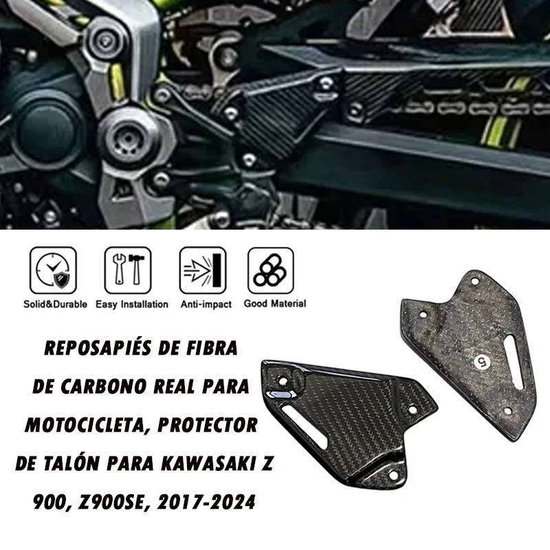 

Запасные части из углеродного волокна Real para motocicleta, защитная крышка для KAWASAKI Z900, Z900SE, 2017-2024