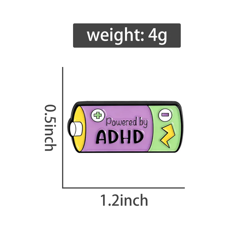 Gesundheitspflege-Kollektion Emaille-Anstecker, Broschen zur Sensibilisierung für die psychische Gesundheit, Zahnarzt-Abzeichen, ADHS, Asthma, Brust, Selbstliebe, Schmuck, Geschenk – Detail 11