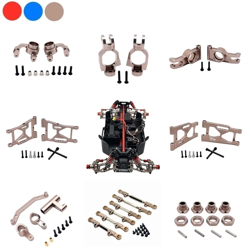 

MJX Hyper Go 1/7 7303 Металлический передний и задний поворотный рычаг, рулевая чашка, ступица, переноска, тяга, ударная башня, детали для обновления радиоуправляемого автомобиля, аксессуары