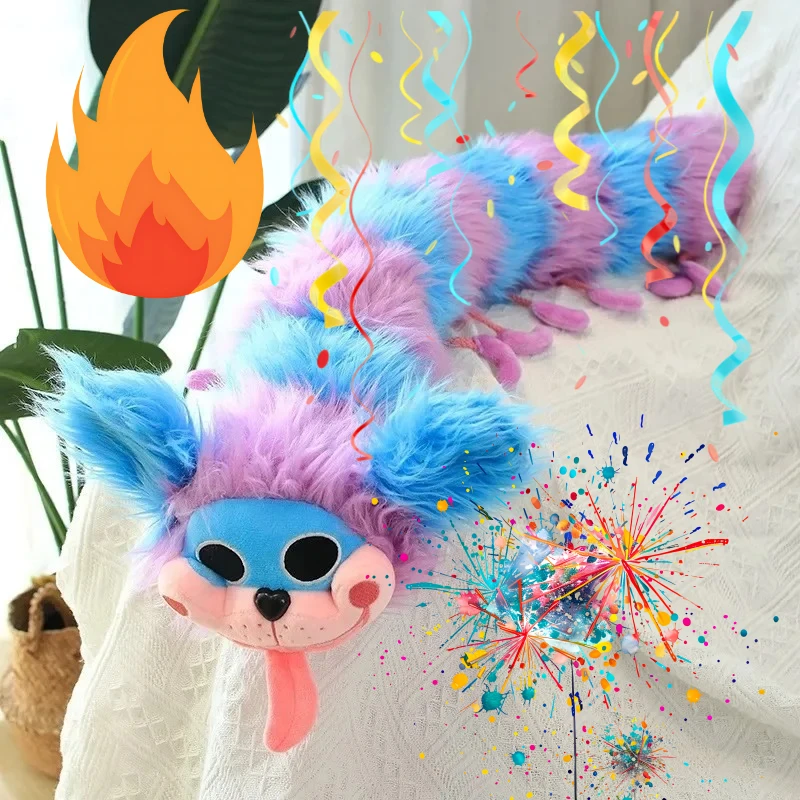 

new 2026 Animation Peripheral Doll Gift 40cm Poppy Caterpillar Plush Toy Fun Birthday Gift for Boys and Girls