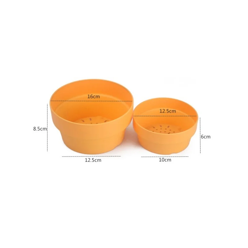 Round Plant Pot Tray with Drainage Holes Imitation Ceramic Pot Plate for Flowers Plants Cactus Bonsai Gardening Supplies