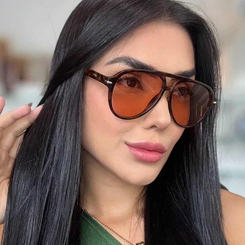 الرجعية الأرز مسمار الطيار النظارات الشمسية النساء الرجال الفاخرة العلامة التجارية جسر مزدوج الشمس الزجاج رجل للجنسين المحيط العدسات ظلال Oculos دي سول