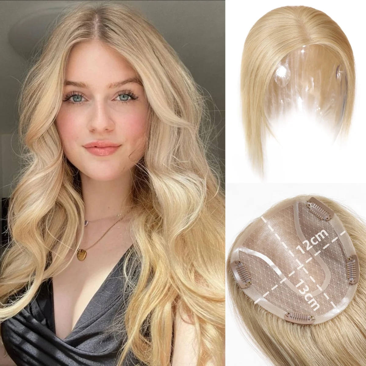 14 Inch Bruin Menselijk Haar Toppers Mono Lace Base Clip In Haarstukken Zijde Steil Natuurlijk Menselijk Haar Toppers Voor Vrouwen Dagelijks Gebruik