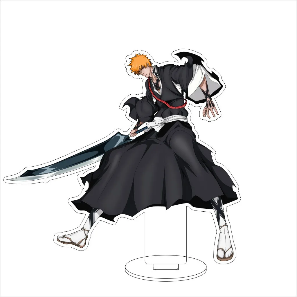 16CM Anime Bleach Ishida Uryuu Inoue Orihime Urosaki Ichigo Kuchiki Rukia Cos Acrylic Figure Stand Ornaments Chirstmas Gifts view 3