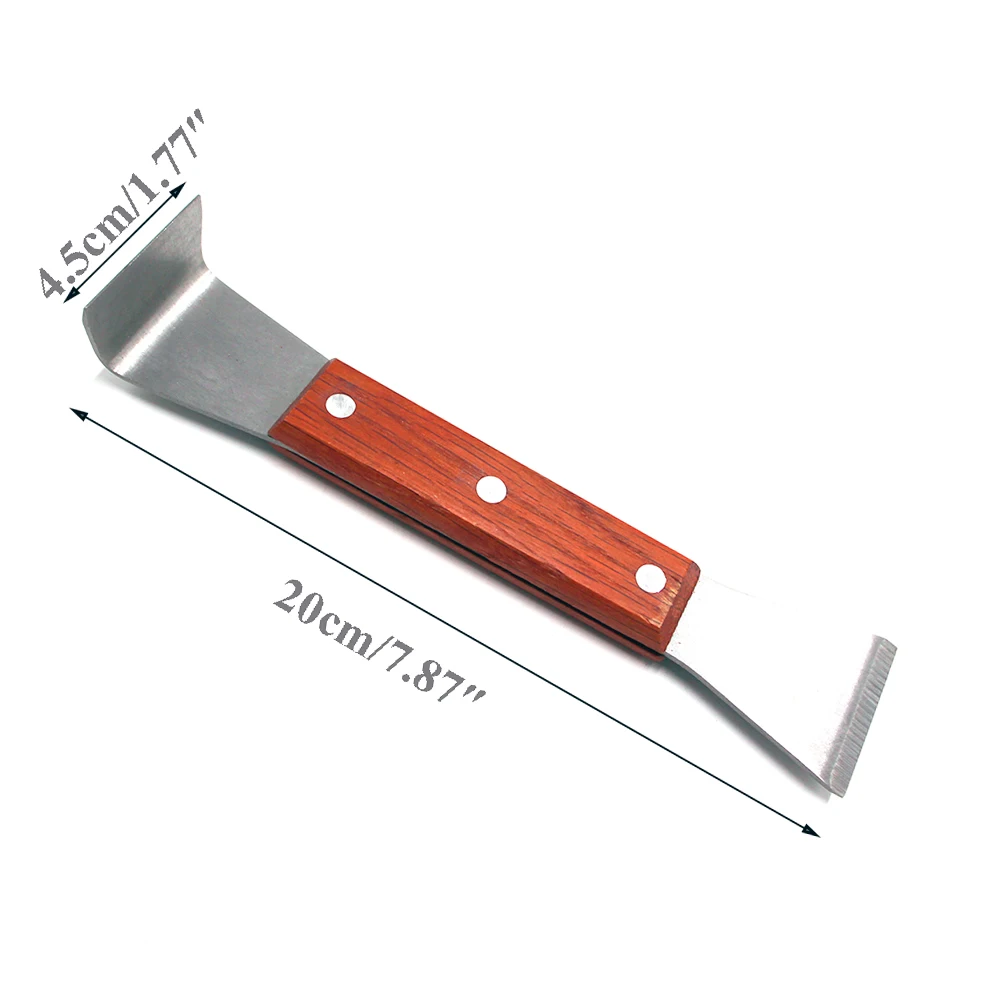 Wood Handle Heavy Gauge Prying Boxes And Frames Apart Plane Cutter Beehive Pry Bar Comb Frame Lifter Apiary Bee Tools Supplies