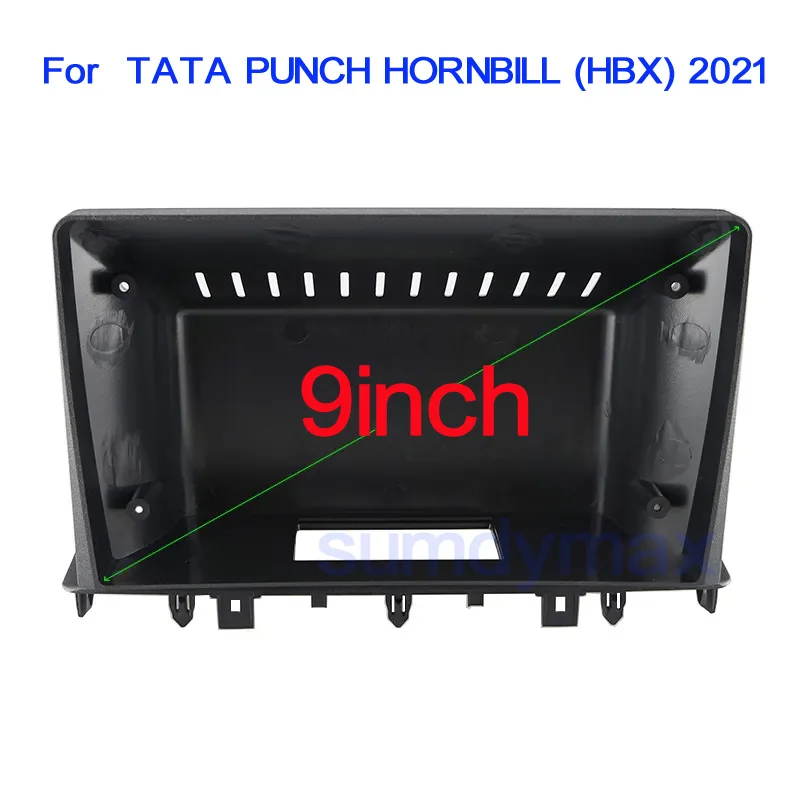 

2din Car Frame Fascia Adapter For TATA PUNCH HORNBILL HBX 2021 9inch big screen Android Radio Audio Dash Fitting Panel Kit