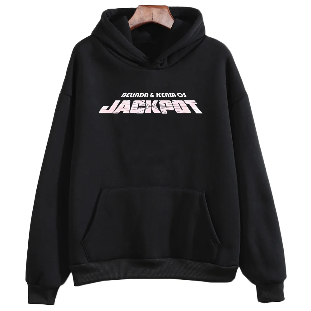 Belinda & Kenia OS JACKPOT New Song Hooded Graphic Printing Women Hip Hop Sweatshirt Long-sleeved Fashion Clothes Fleece Hoody